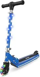 Jetson Jupiter Kick Scooter for Kids, LED Light-up Scooter, Adjustable Handlebar, Rear Brake, Lightweight Design