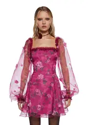 [Sugar Thrillz] Multiple Proposals Mini Dress - Dark Pink