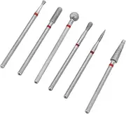 PLAFOPE Essential Nail Polishing Bits Set 6pcs Grinding Skin Removal Tool Kit for Home Salon