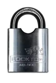 Lockton 55mm Padlock - 500/55 Boron Shackle - NEW - 55mm Padlock - Two Keys