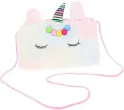 [VALICLUD] Unicorn Purse Boys and Girls Crossbody Bag Plush Shoulder Bag Multi-Functional Design for Special Days