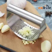 Press Crusher Manual Rocker Mincer Kitchen StainlessSteel Garlic Masher Squeezer