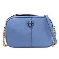 在飛比找ETMall東森購物網優惠-TORY BURCH 147578 品牌LOGO荔枝皮革斜背