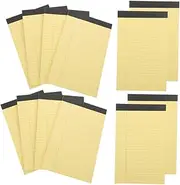 TOGEVAL Notepad Paper Pads Legal Pads Lined Notebook for School Office Home 12 Set