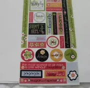 Three Bugs in a Rug Chit Chat Cardstock Die Cut Stickers tic-208