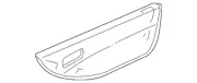 Genuine Honda Pad Assembly L Front Door Center *NH284L* (Leather) (Light Quartz (for: Honda)