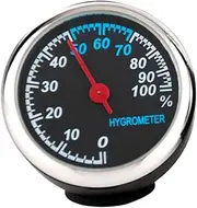 Hygrometer Car Dashboard Decorations Mechanical Hygrometer Car Supplies Waterproof Thermometer Steel Core Pointer for Auto