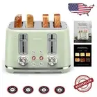 Versatile 4-Slice Toaster with Dual Controls, Auto Shut off & Frozen Function