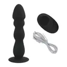 Remote Control Anal Plug Bead Dildo Vagina Vibrator Suction Cup Butt Plug
