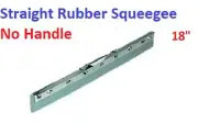 Haotian 18" Straight Rubber Floor Squeegee Stainless Steel Frame - no Handle