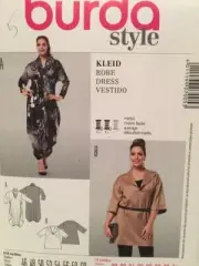 Burda Sewing Pattern 7005 Ladies Misses Dress Size 20-34 Uncut