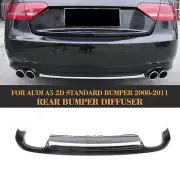 Rear Bumper Diffuser Silver Strip Spoiler Kits for Audi A5 Coupe Non-Sline 08-11 (for: Audi)