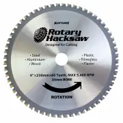 Austsaw RHS2302560 - Rotary Hacksaw Blade 230mm 25mm Bore 60 Teeth