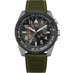 【CITIZEN 星辰】PROMASTER 隱形戰機GMT Eco-Drive 光動能男錶 母親節(BJ7138-04E)