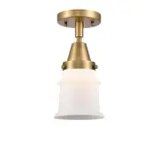 Innovations Small Canton 1 Light 6" Flush, BB/Frosted - 447-1C-BB-G181S