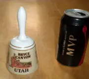 [ UTAH ] "BRYCE CANYON", PORCELAIN HAND BELL, VINTAGE, 1970's yrs.