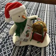 2024 HALLMARK WRAPPED IN JOY SNOWMAN Singing Plush with Sound and Motion - NWT