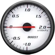SFCPDDZYNE H 60MM Pointer Turbo Boost Gauge Car Accessories Stepper Motor 12V -1~200 Kpa Plastic Blue Light Controlador Turbo Psi BAR Meter Automotive Voltage Boost Meter