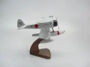 Nakajima E4N Reconnaissance Aircraft Desktop Mahogany Wood Model Small New