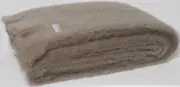 Masterweave Windermere Mohair Throw Rug Blanket - Manuka