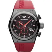 Emporio Armani Chronograph Red Dial Men's Watch - AR6105