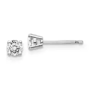 14kw .40ct I1 J K Diamond Stud Push on Post Earrings