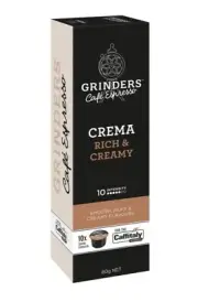 80 X Grinders Crema Coffee Pods Caffitaly Machine Capsules Espresso Bulk