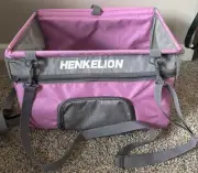 HENKELION Pet Car Seat Booster Harness - Pink - Small/Medium Pets, Cat, Dog.
