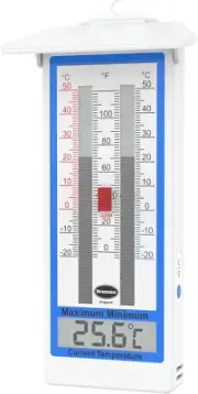 Max Min Thermometer - Measure Maximum and Minimum Temperatures Indoor Outdoor Ga
