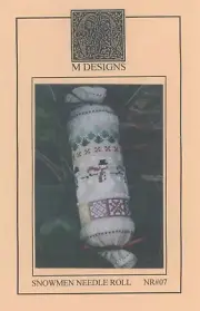 M Designs Snowmen Needle Roll Specialty and Counted Cross Stitch Pattern