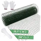 Green Chicken Wire Netting, 118 x 15.7 in Chicken Wire for Foral