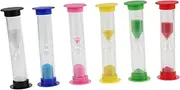 BESPORTBLE 12pcs Set Colorful Sand Timer Set Plastic Clocks for Games Cooking and Brushing Teeth Fun Home Decor and Unique Present for Birthdays and Holidays