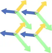 Toddmomy 4Pcs Plastic Clock Hands for DIY Projects Teaching Tool for Schools Replacement Parts for Students to Learn and Versatile Accessories for Clock Creation