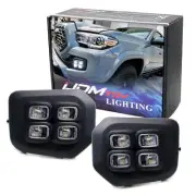 Switchback LED Fog Bezel Cover Daytime Running Light Kit For 16-23 Toyota Tacoma (for: Toyota)