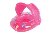 Airtime Sealife 90cm Canopy Float Pool Beach Inflatable Raft Baby Toddler Pink