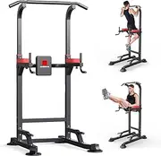 K KiNGKANG Power Tower - Pull up Bar Home Gym Adjustable Multi-Function Fitness Strength Training Equipment Stand Workout Station
