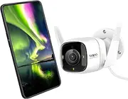 TP-Link Tapo Outdoor Security Camera, Wi-Fi/Ethernet Connection, 2K QHD, IP66, ColourPro Night Vision, F1.0 Super-Aperture Lens, Smart AI Motion Detection, Two-Way Audio, SD Card Slot (Tapo C325WB)