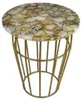 Natural Agate Coffee Table Top, Handmade Agate Stone Top, Living Room Home Decor