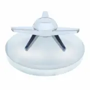 United Pacific 10309 Axle Hub Cap Rear, 8", Chrome, With 3 Extra Large Bar