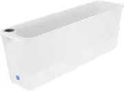 TINEASUR Space-Saving Window Planter Box with Self Watering System Rectangular Plastic Pot for Herb Garden