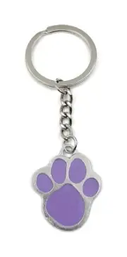 Paw Dog Key Ring Metal Lucky Charm Pendant