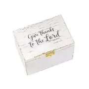 Eccolo Wooden Keepsake Box with Prayer Cards, Gift Set Includes Decorative Pr...
