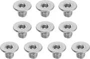 uxcell M8 x 10 mm Flat Head Socket Cap Screws, 10 Pack 304 Stainless Steel 18-8 Machine Screws Flat Countersunk Bolts Hex Socket Drive Full Thread Grade 6.8