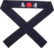 [OATIPHO] Chef Headband Print Japanese Style Headscarf Comfortable and Adjustable for Cooking and Sports