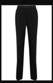 NWT Alexander Mcqueen Midnight Black DRESS BOOTCUT PANTS IT Size 42