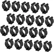 Generic 20Pcs Wall Mounted Clip Holder for Snooker and Pool Cues Durable Fishing Rod Storage with Reliable Clip System for Game Rooms and Fishing Setup