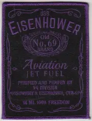 USS DWIGHT D. EISENHOWER OLD NO. 69 BRAND AVIATION JET FUEL PATCH