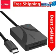 UHS-II SDXC & microSD Card Reader with Integrated USB-C Cable | 312MBps