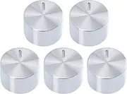 Angoily 5pcs Gas Stove Knob Rotary Knob Replacement Gas Oven Electric Range Cooktop Knob Metal Stove Knobs Stove Knob Replacement Stripe to Rotate Cooking Utensils Aluminum Alloy