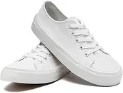 [sharllen] Kids Canvas Shoes for Boys Girls Toddler Classic Low Top Sneakers Lace up Tennis Shoes Walking Shoes Big Kid Running Sneakers